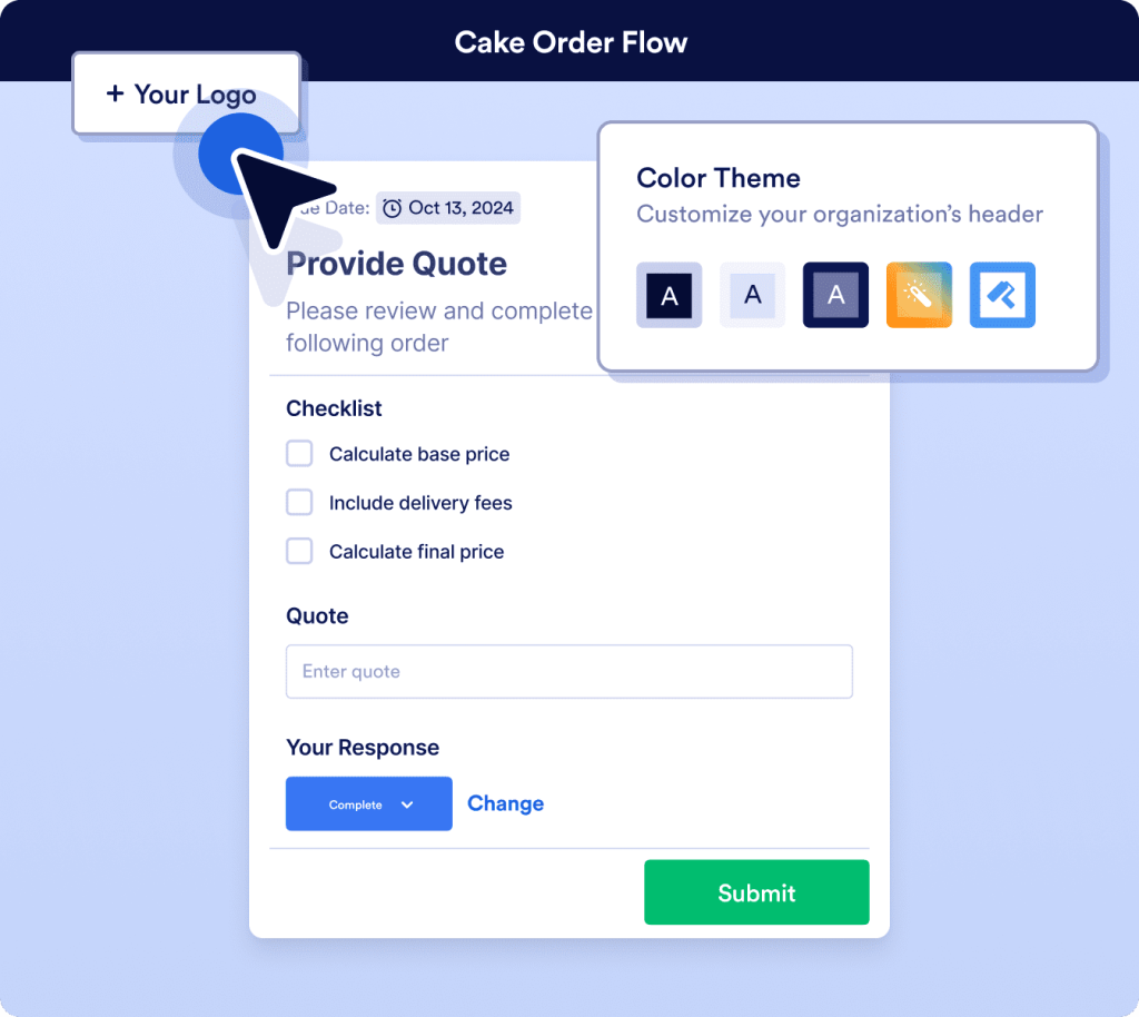 White label your action pages