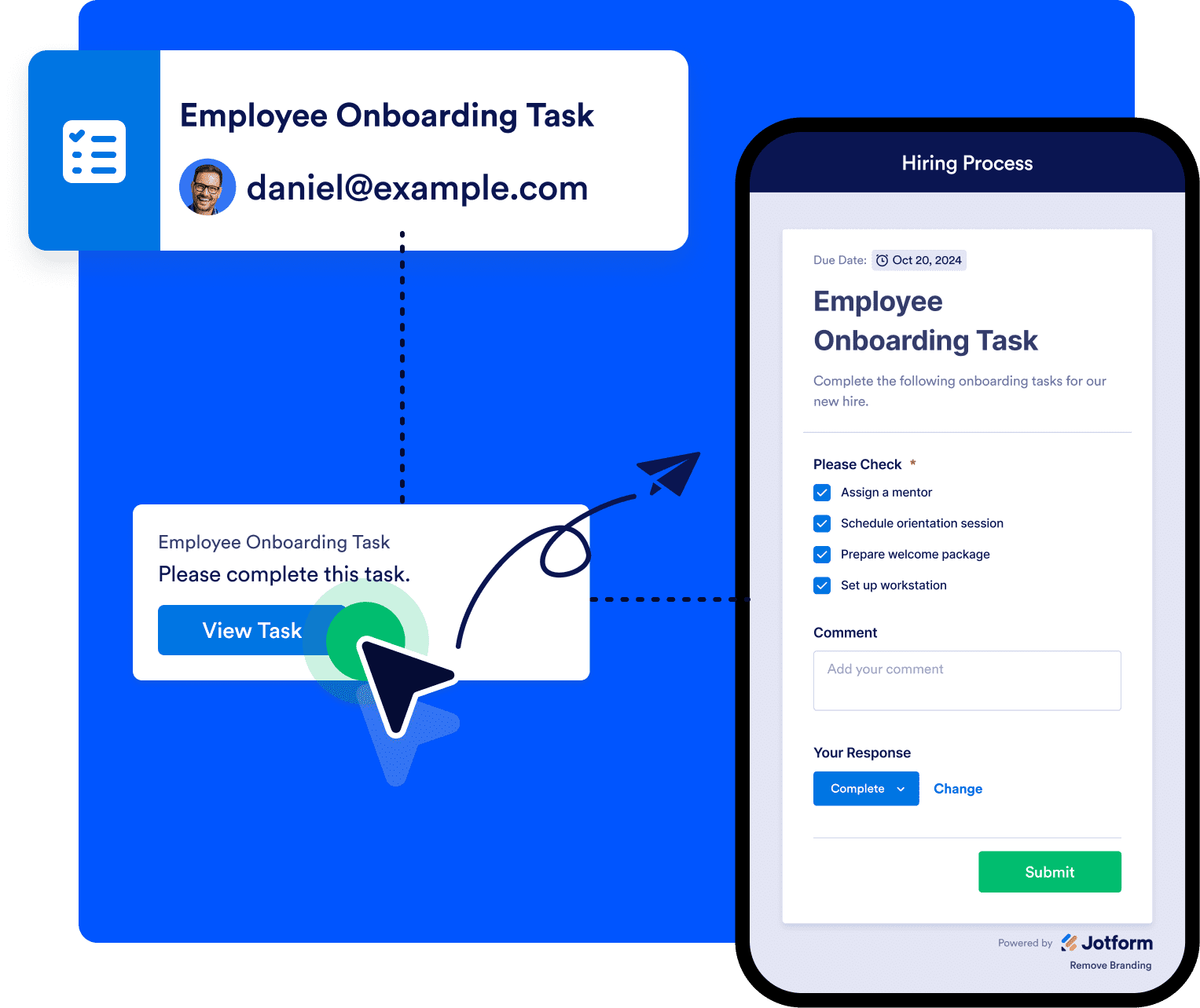 Complete tasks on the go with our mobile app