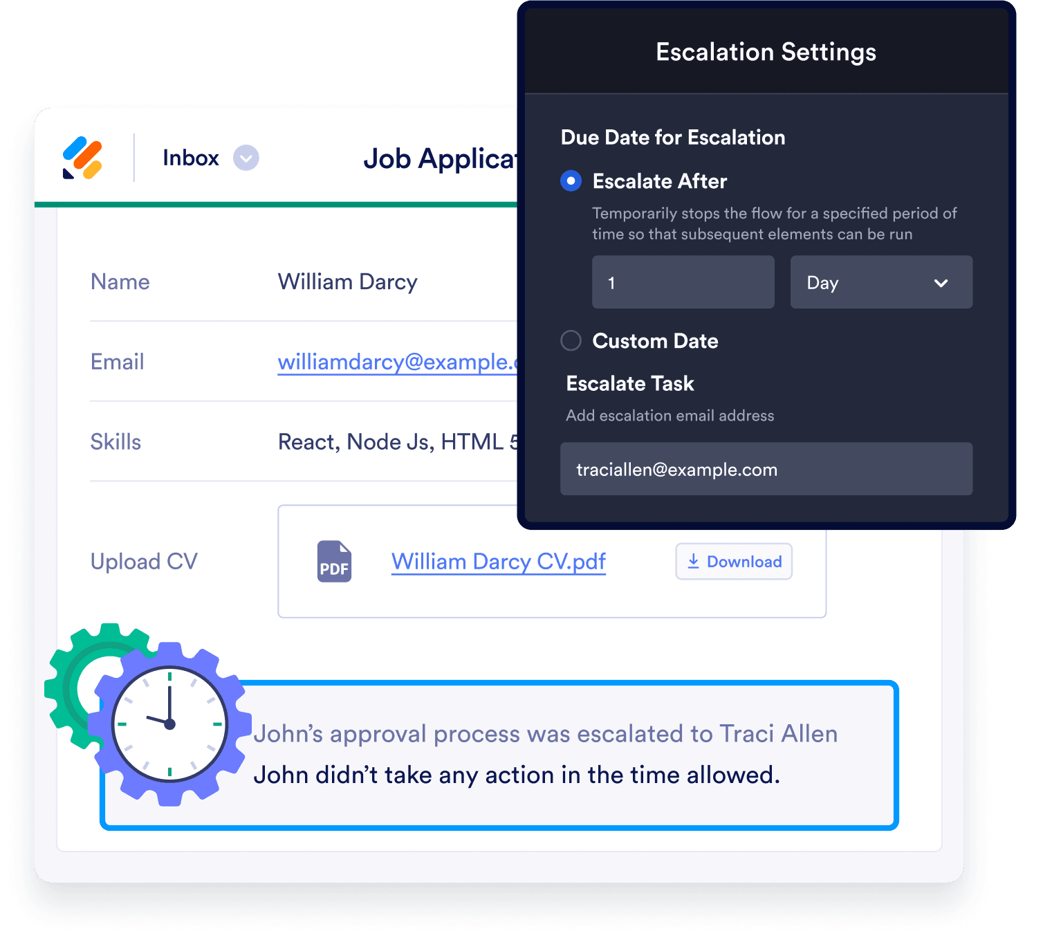 Escalate approvals