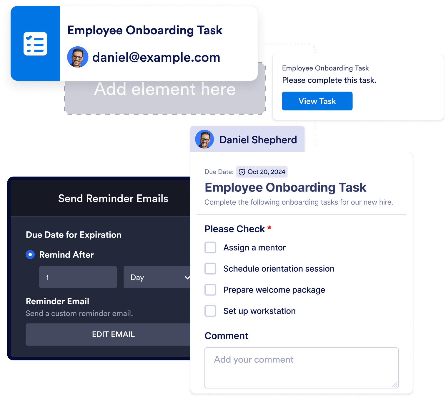 Send task and approval reminders