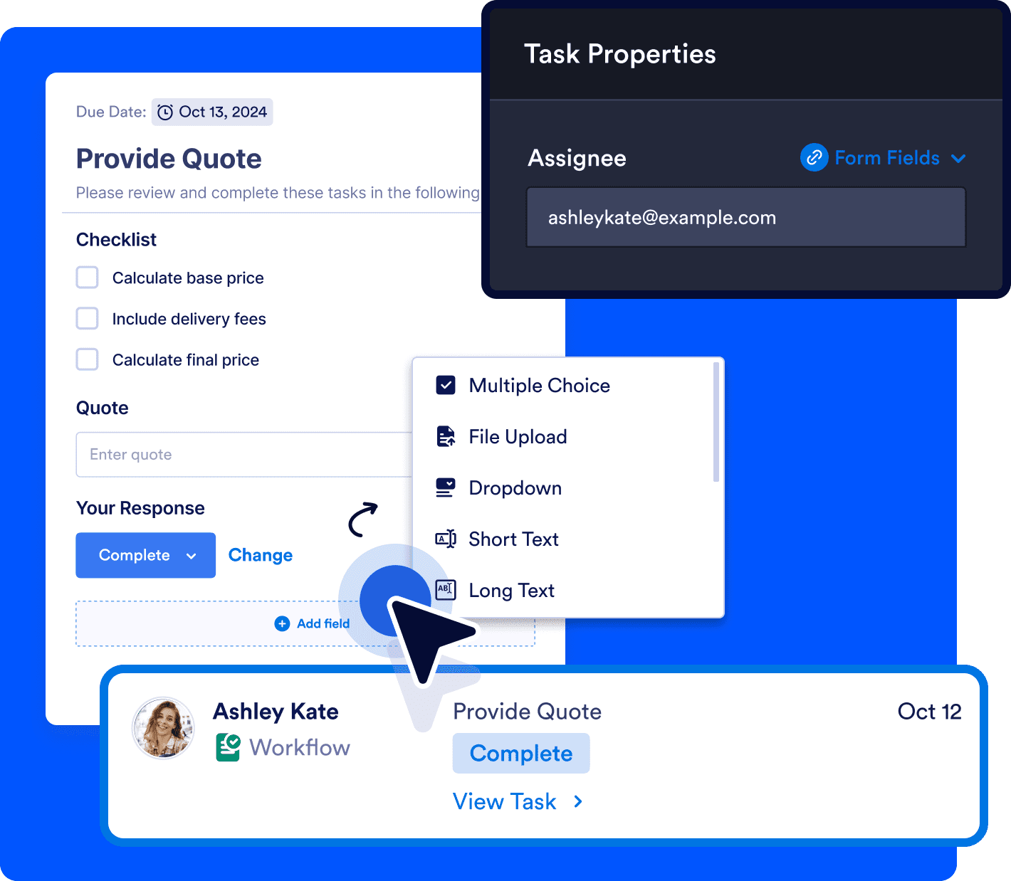 Create and assign tasks