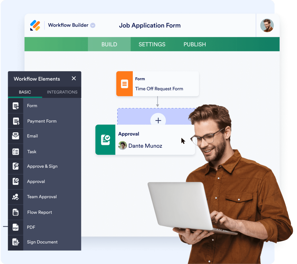 Track steps and approvers