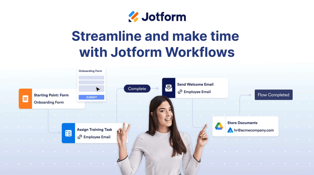 Webinar: Streamline and Make Time With Jotform Workflows