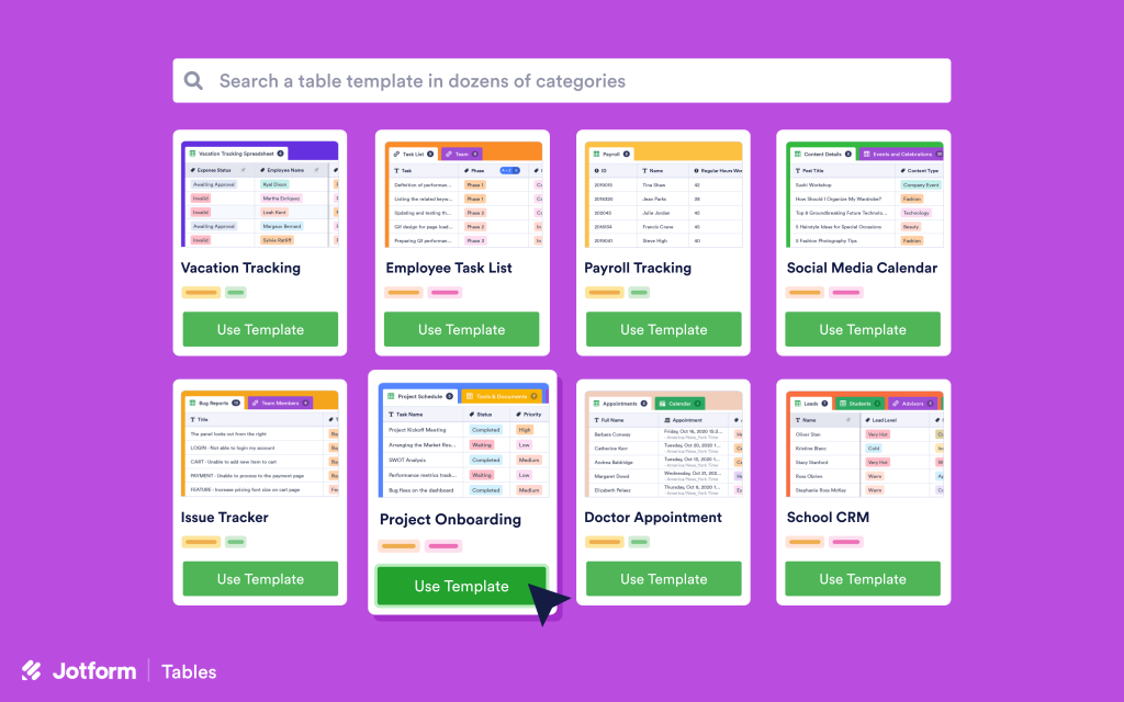 Templates for every use case