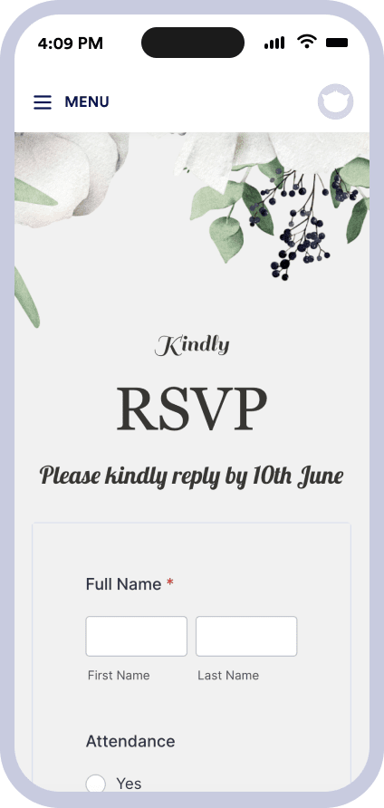 Wedding RSVP Software
