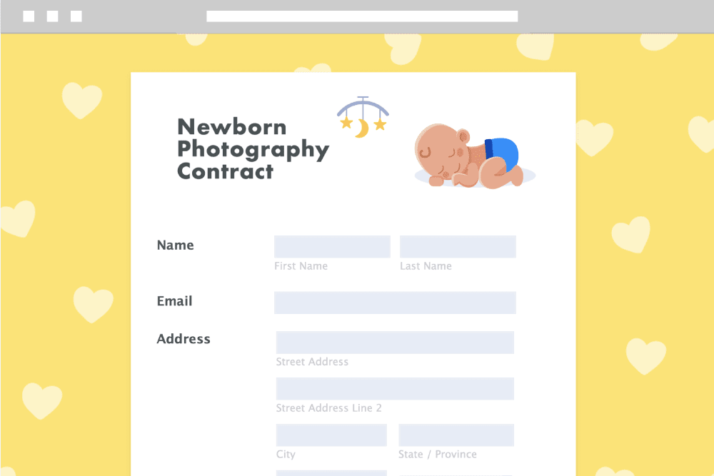 Newborn Photography Contract