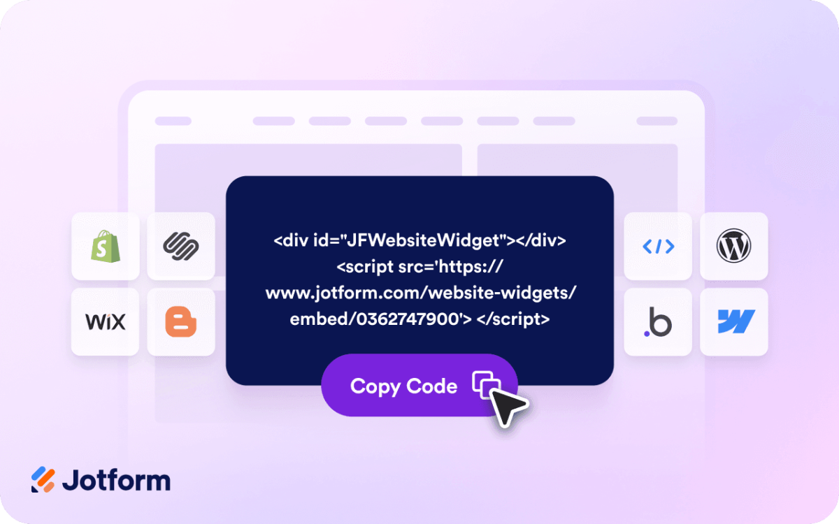 Add widgets to any website