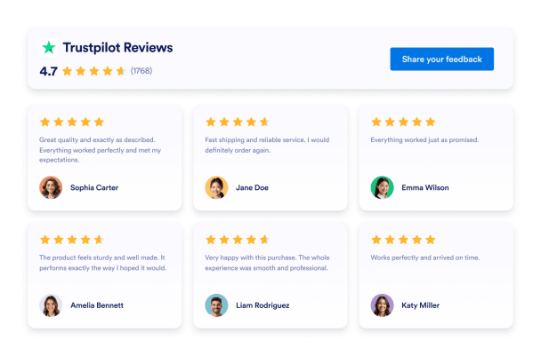 Customize How Trustpilot Reviews Appear on Your Website