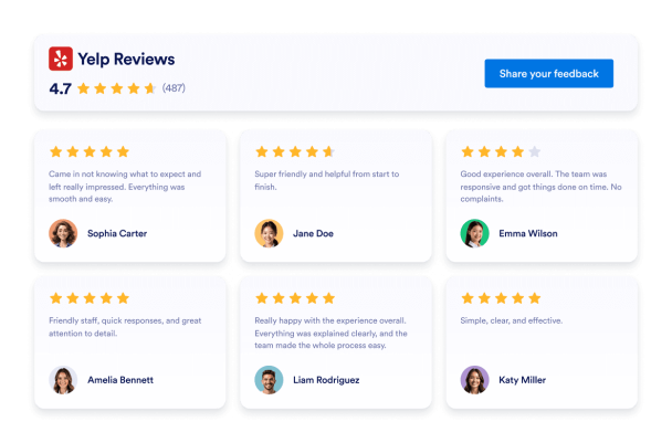 Customize How Yelp Reviews Appear on Your Website