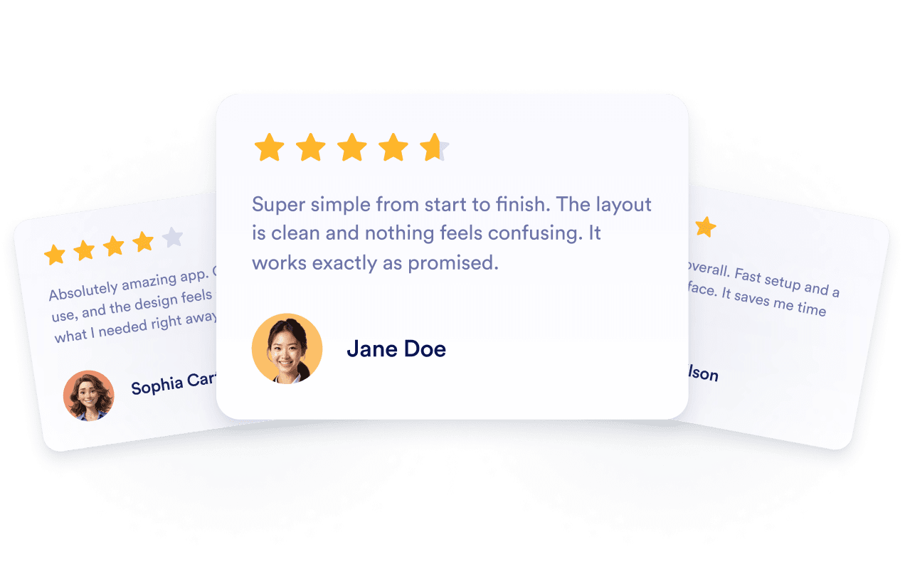 Build credibility with real Google Play reviews