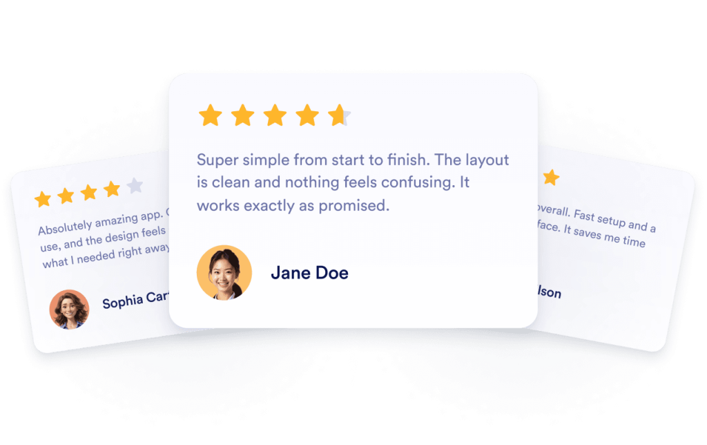 Build credibility with real Google Play reviews