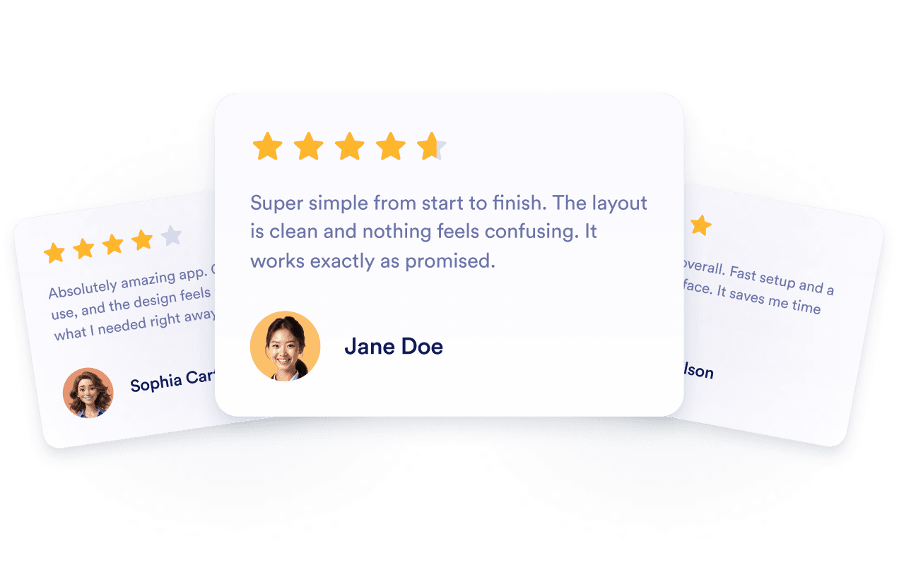 Build credibility with real Google Play reviews