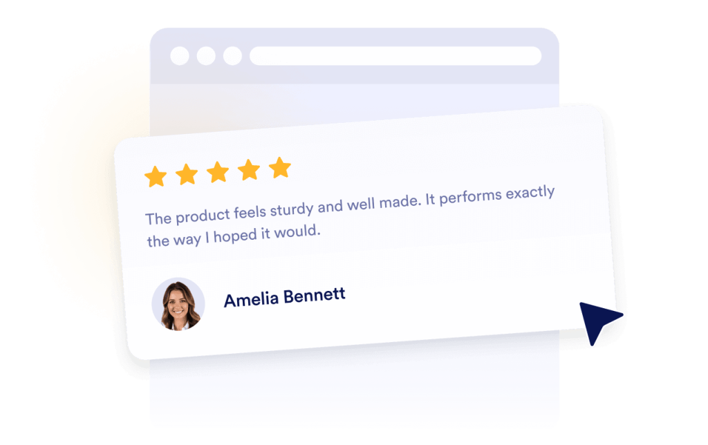Build credibility with real reviews