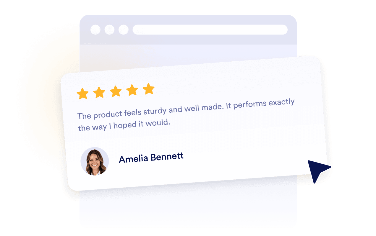 Build credibility with real reviews