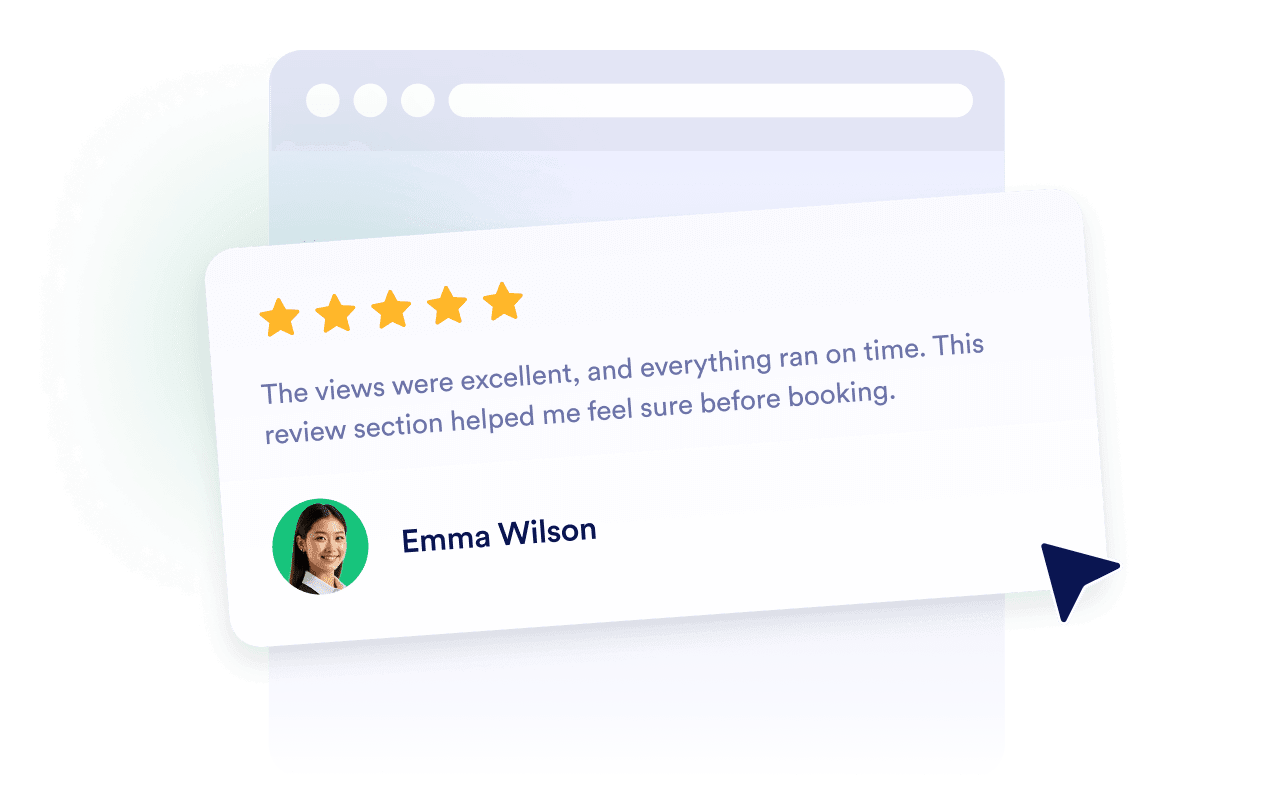 Build credibility with real Tripadvisor reviews