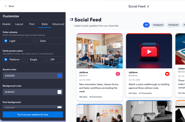 Match your site style
