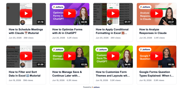 Video Grid Example