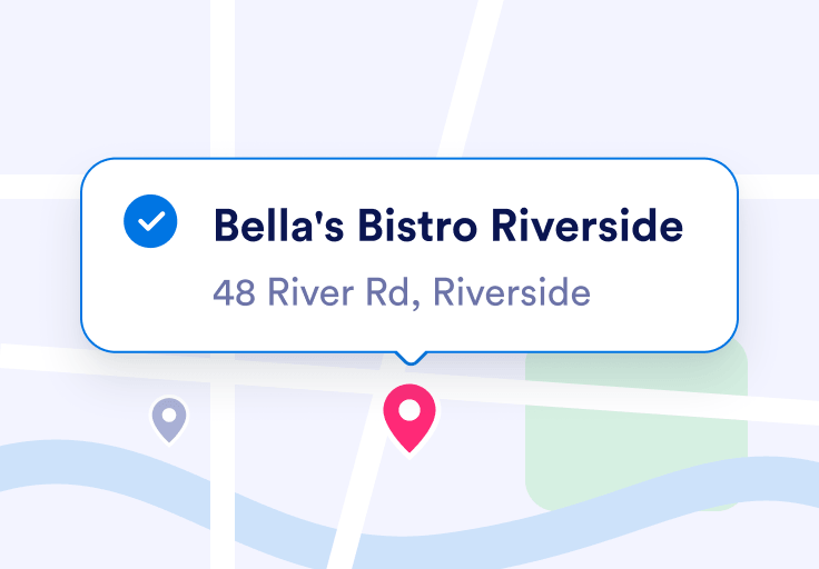 Choose the business listing with the matching address