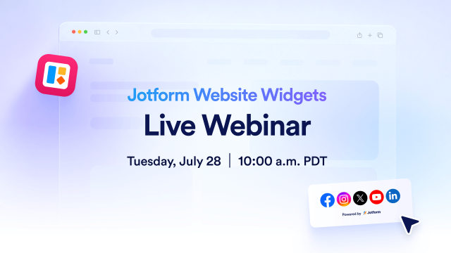 Webinar: Jotform Website Widgets