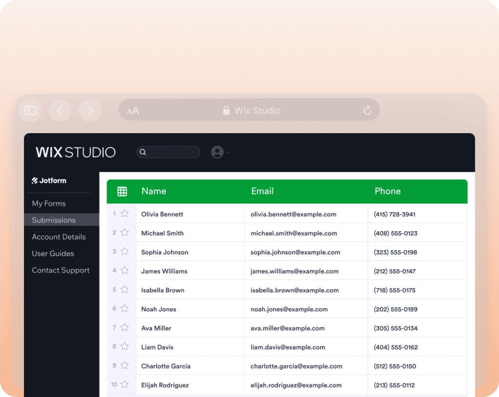Manage submissions in one place