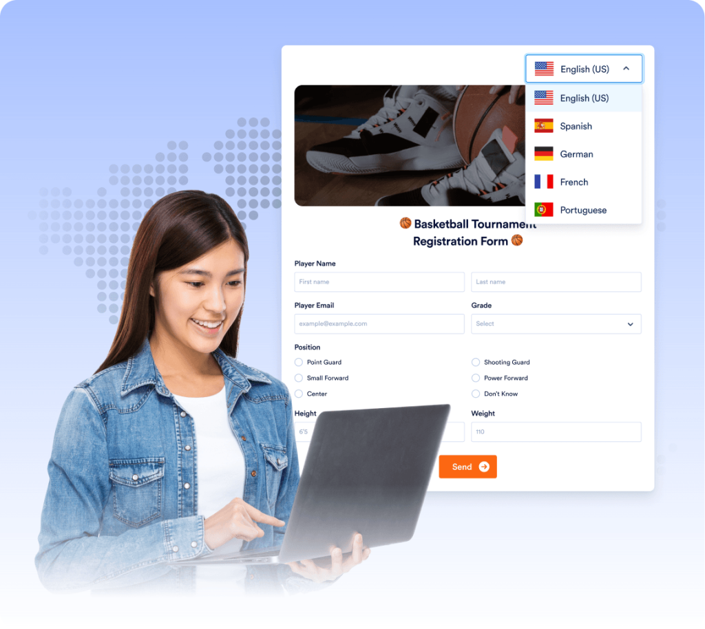 Multilingual forms for a global audience