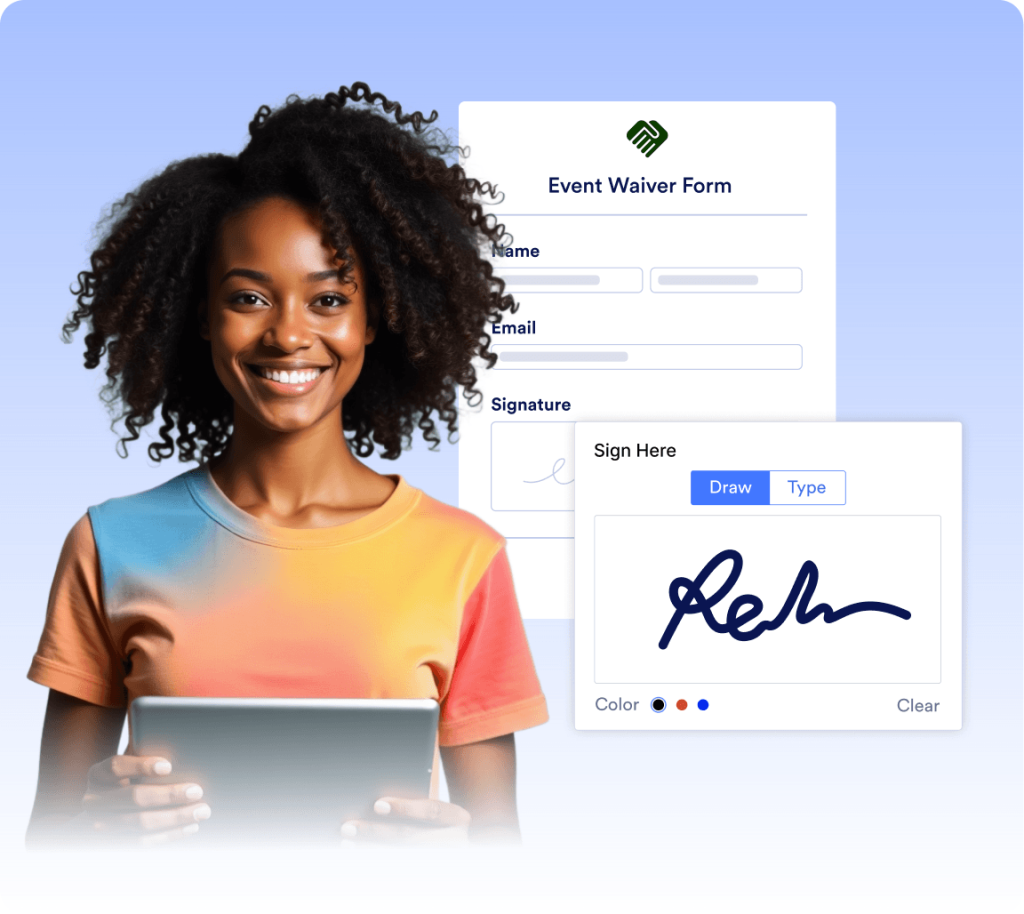 Collect e-signatures on Wix forms