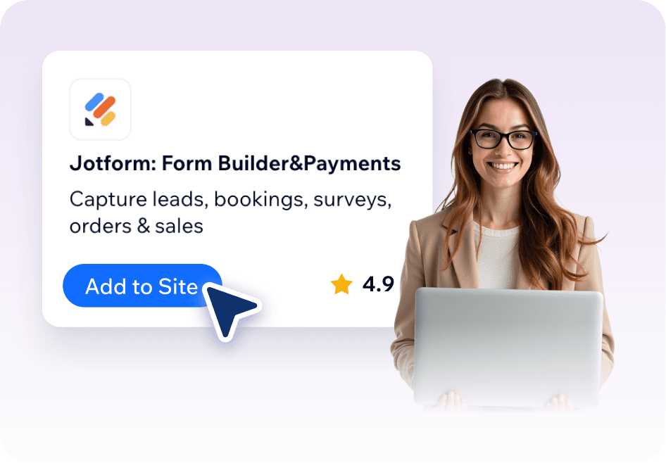 Add Jotform to your Wix site