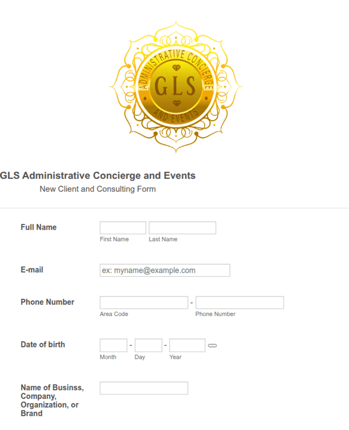 Consulting Client Intake Form