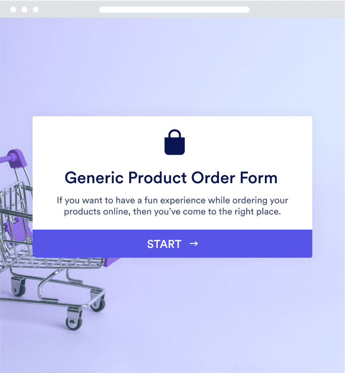 Generic Product Order Form