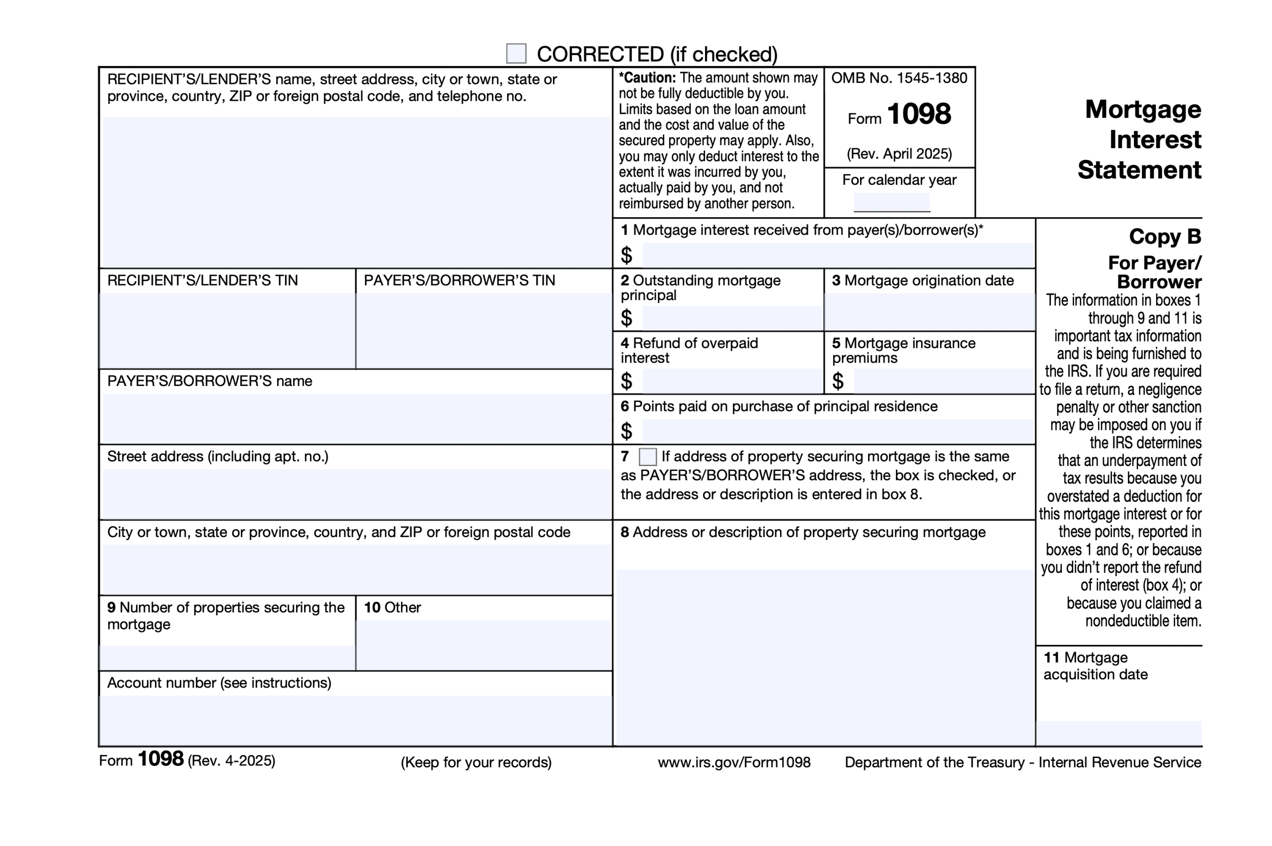 1098 Form