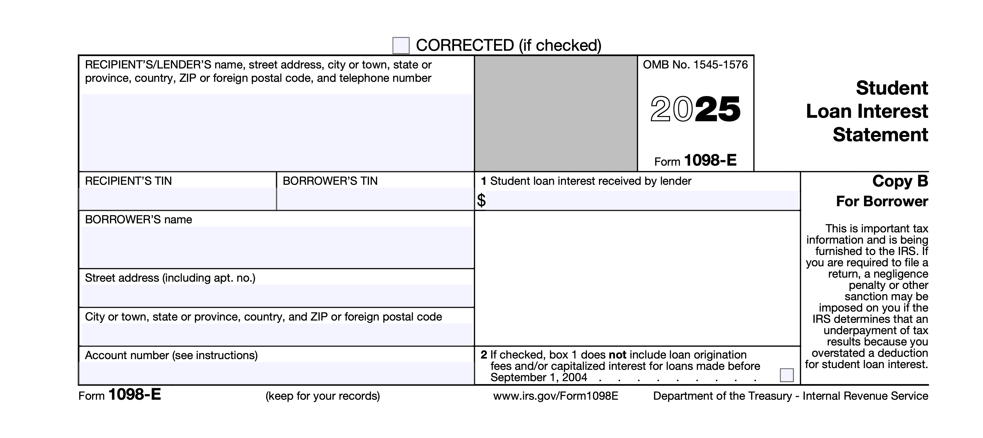 1098-E Form