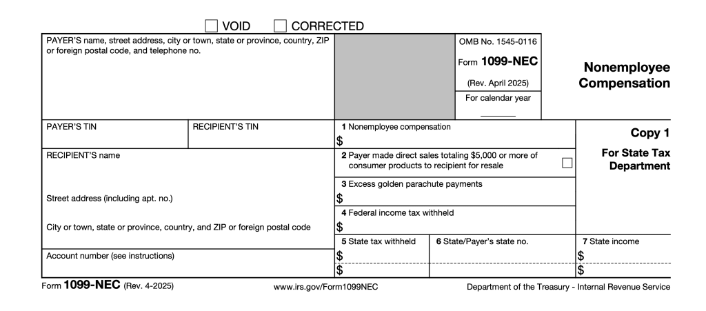 1099-NEC Form