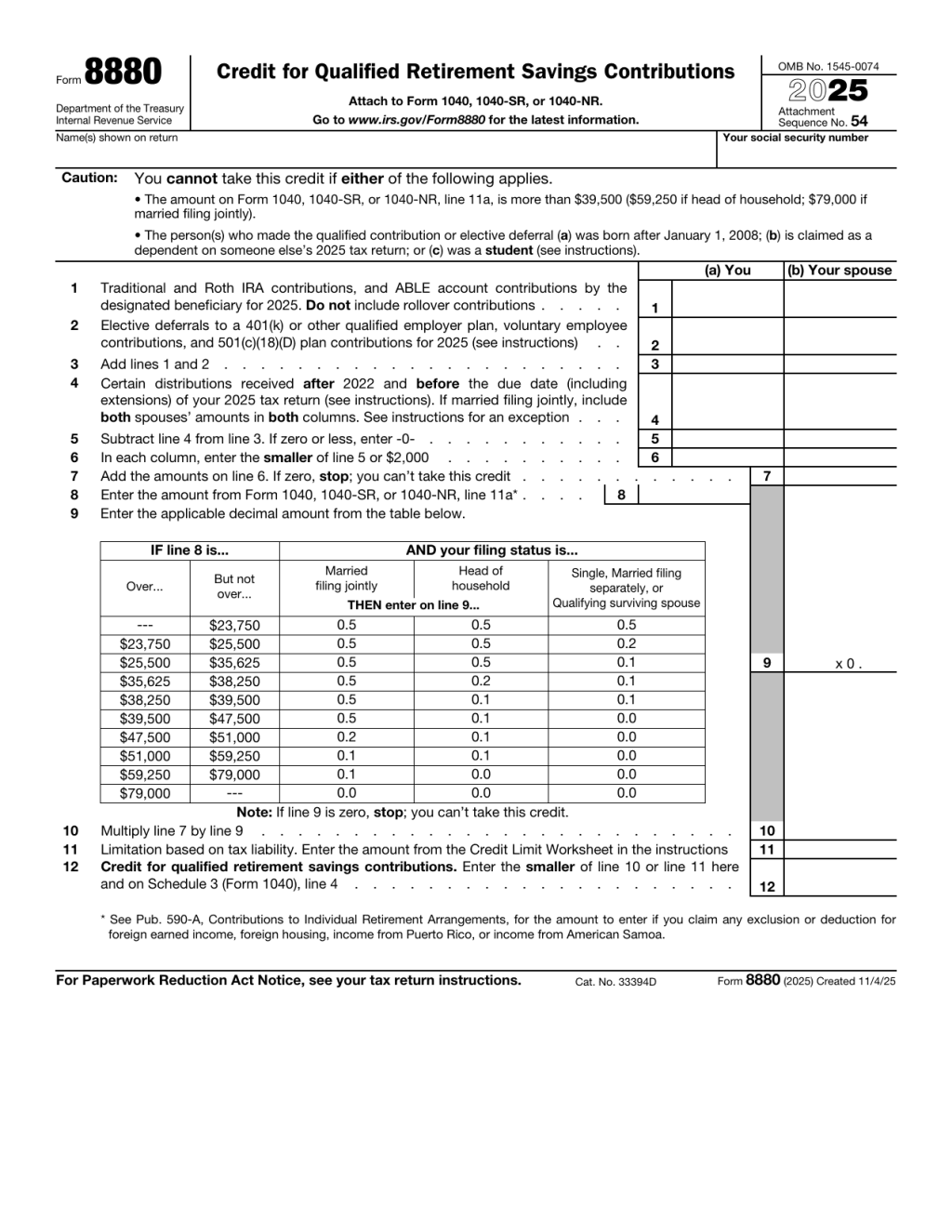 8880 Form