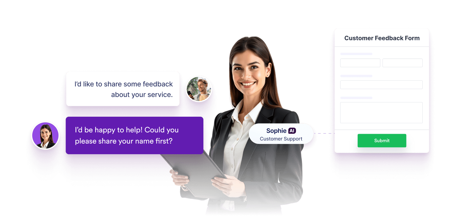 Custom forms + chat in one platform