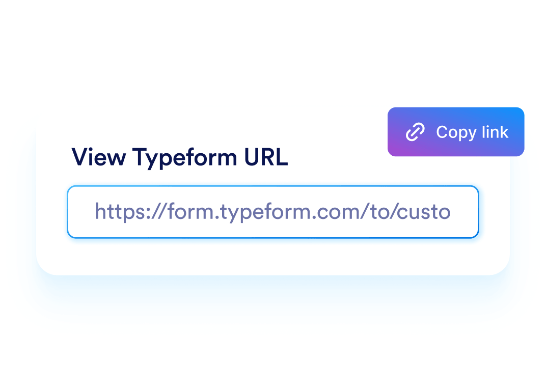 Copy your Typeform form URL