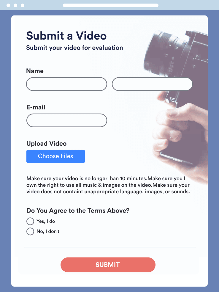 Video Submission Form