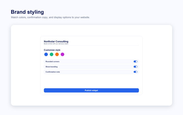Customize Confirmation and Styling