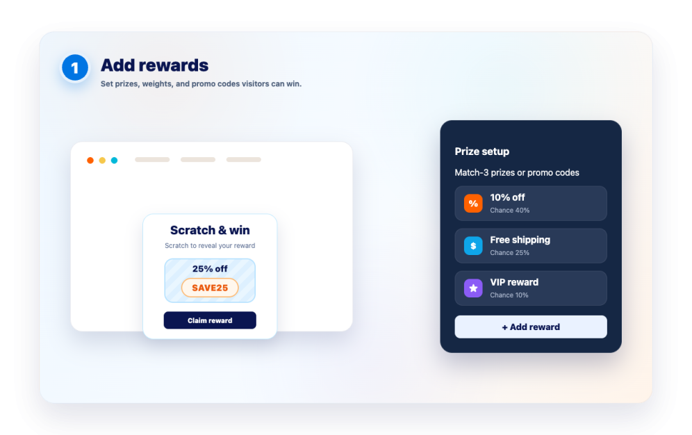 Add your rewards