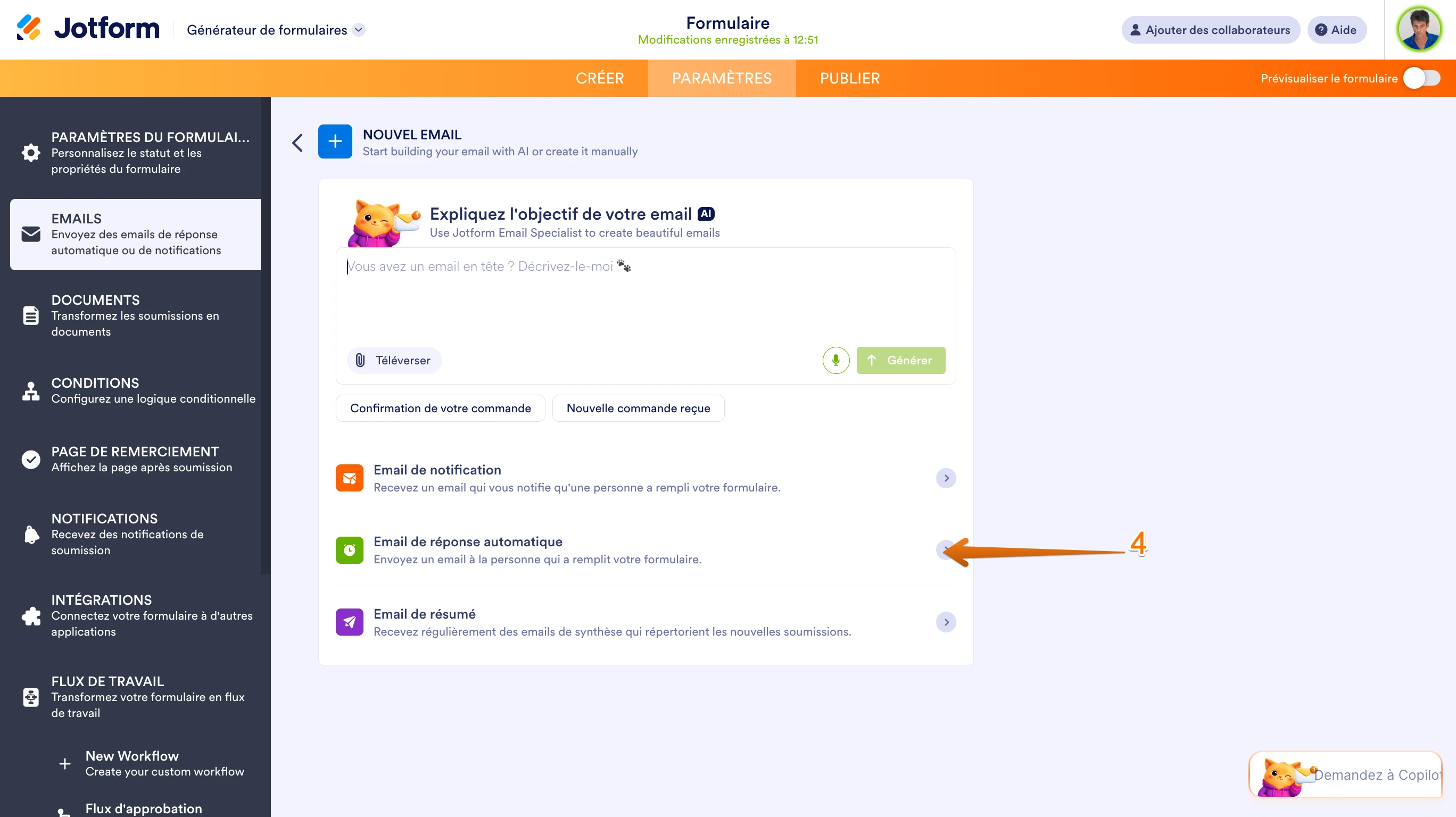 Je narrive pas à mettre à insérer ladresse email de réponse dans mon formulaire Image 2 Screenshot 51