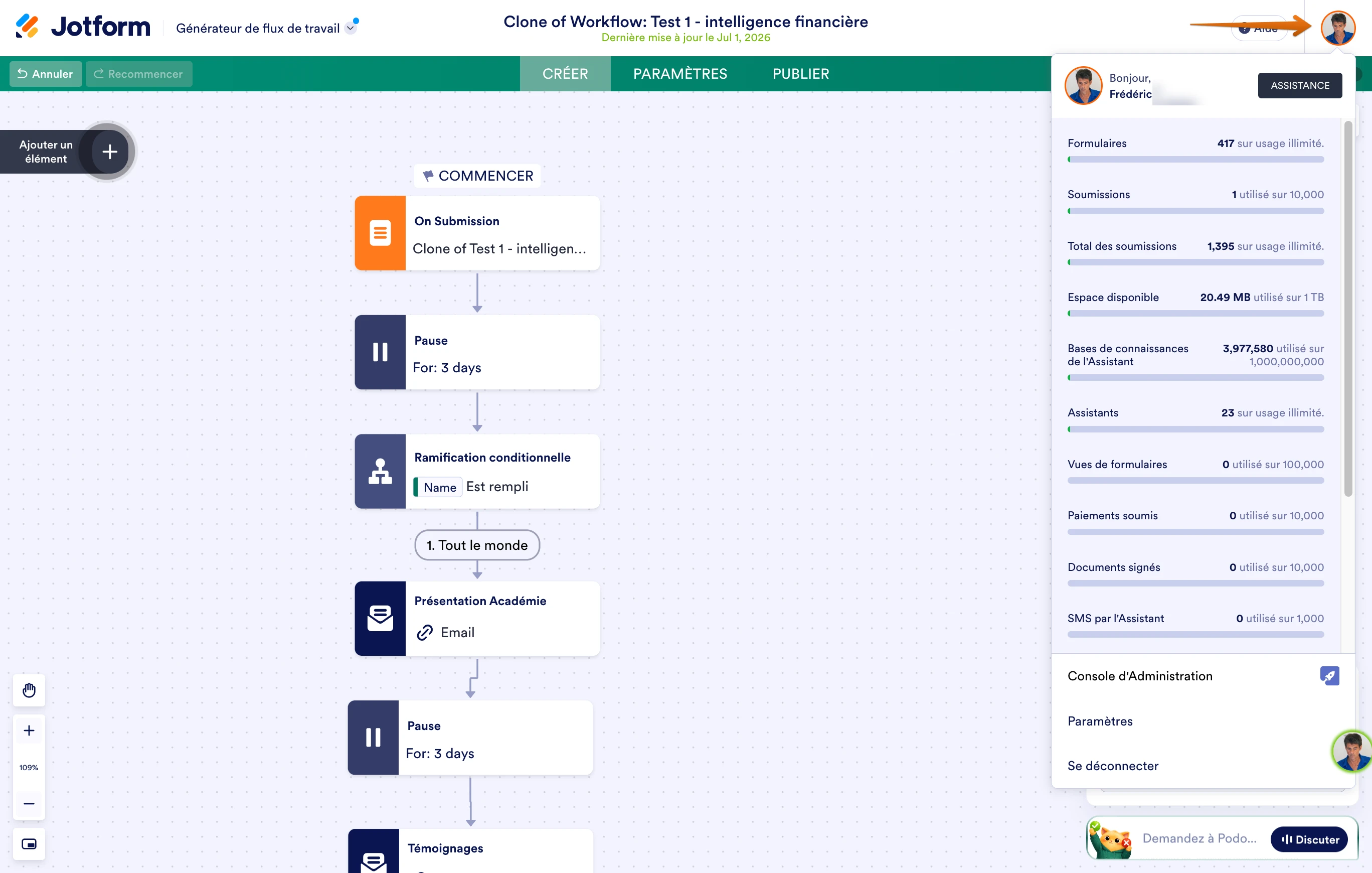 Workflow: Erreur lors de lenvoi de mail de test Image 1 Screenshot 40