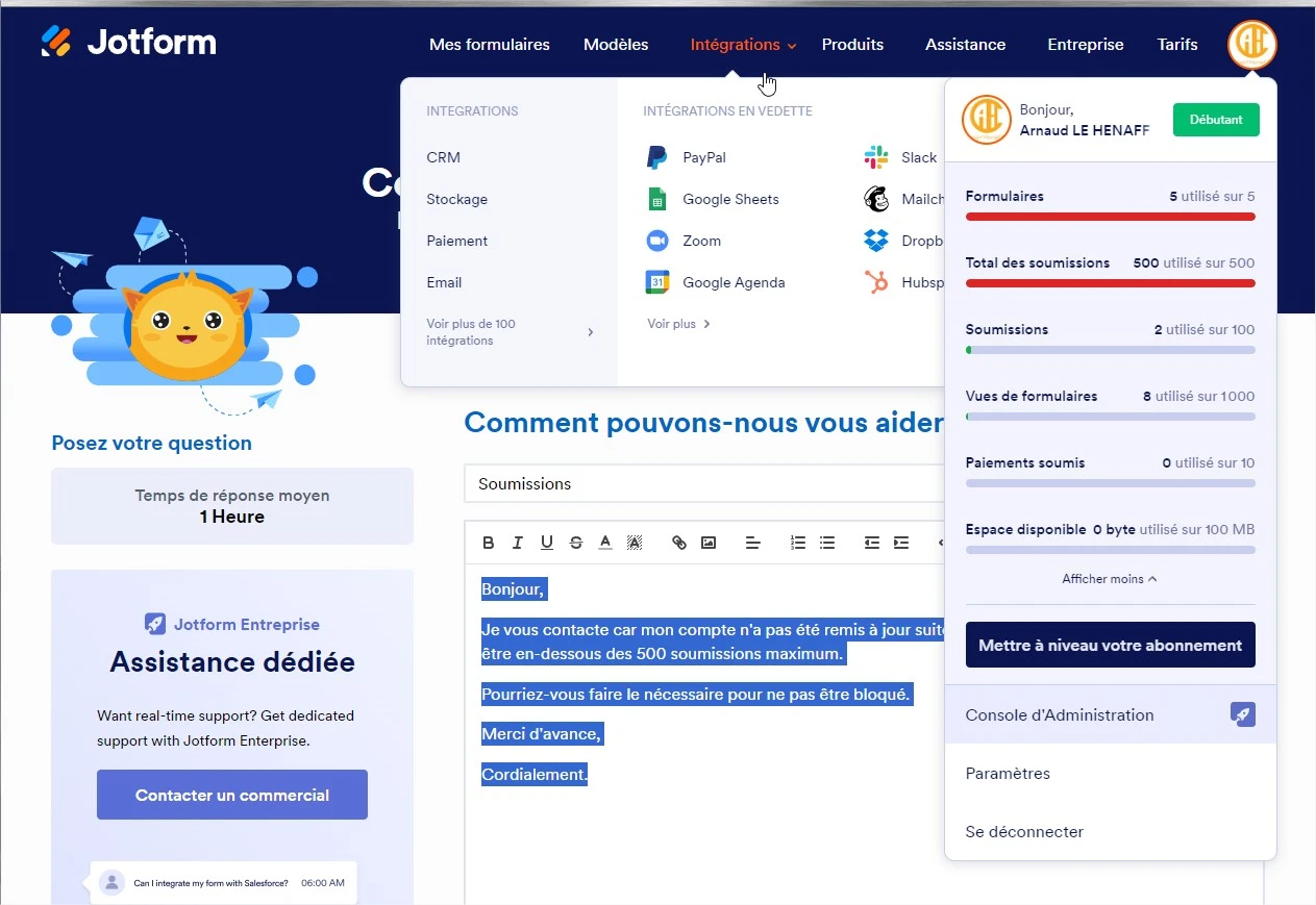 Jotform Thread 8863503 Screenshot