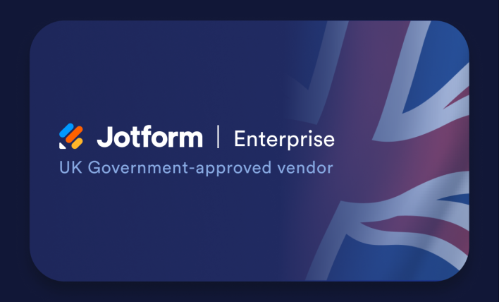 Jotform Enterprise is now approved for UK government use