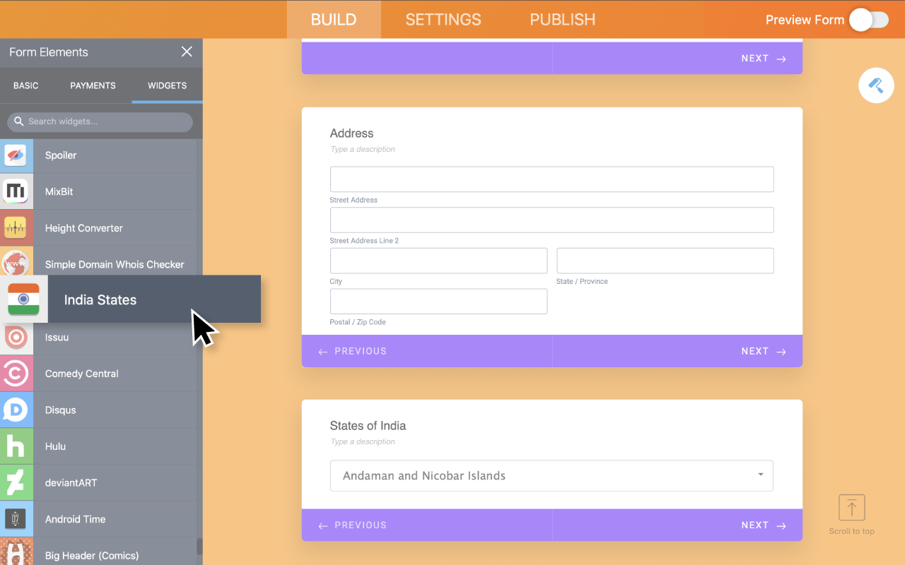 India States Screenshot 2