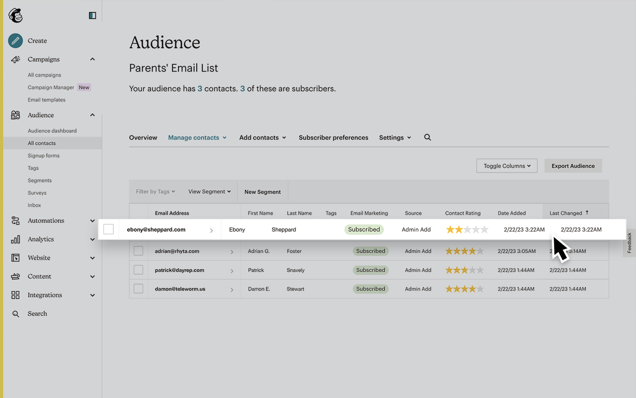 Mailchimp Screenshot 4