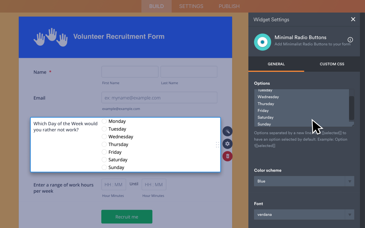 Minimal Radio Buttons Screenshot 3