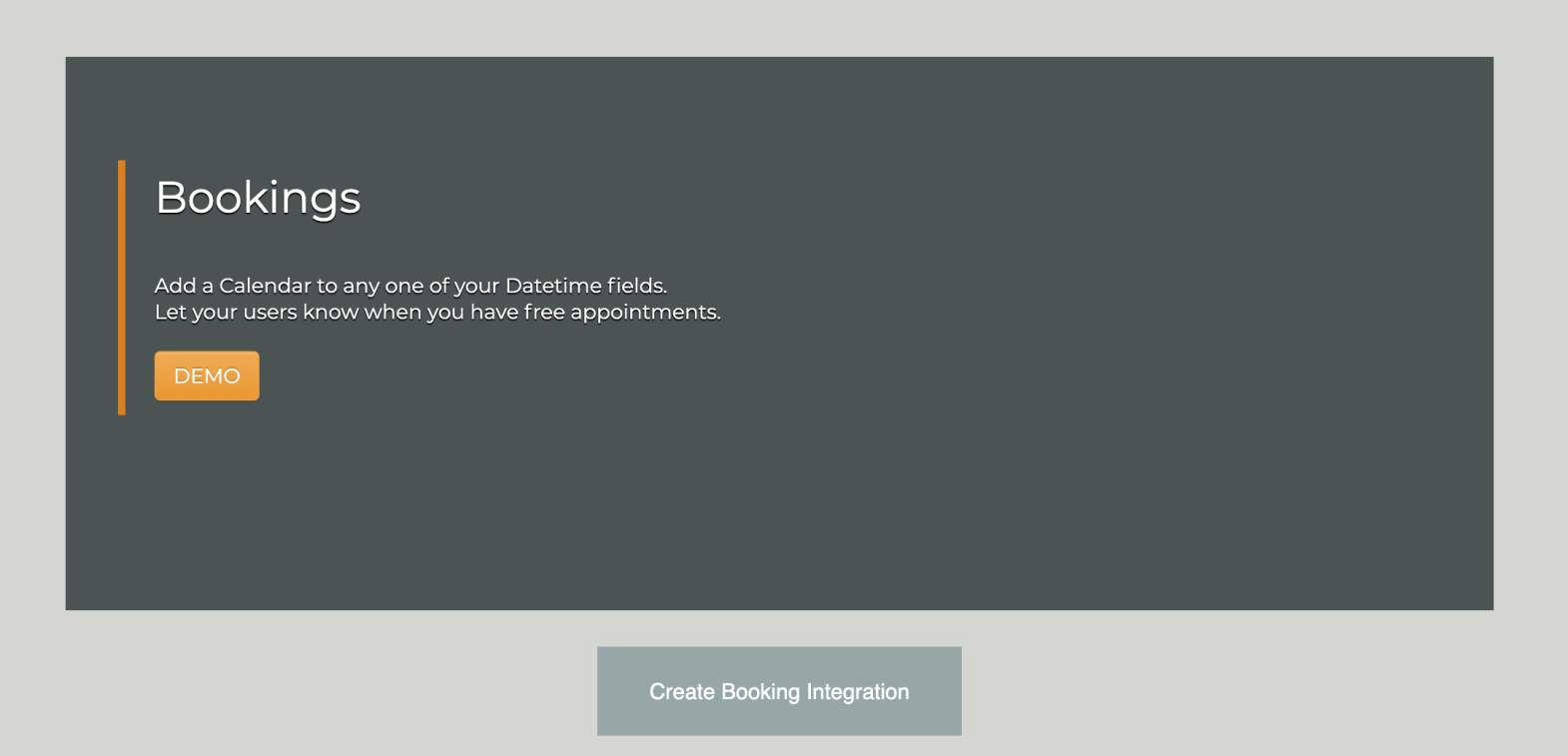 Bookings Screenshot 1