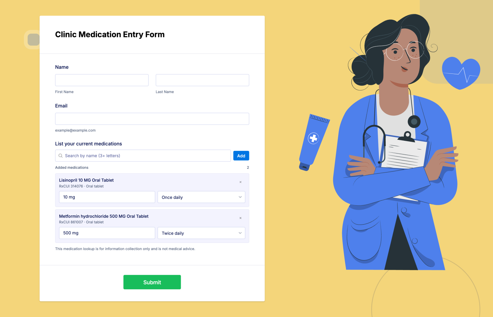 RxNorm Medication Lookup Screenshot 1