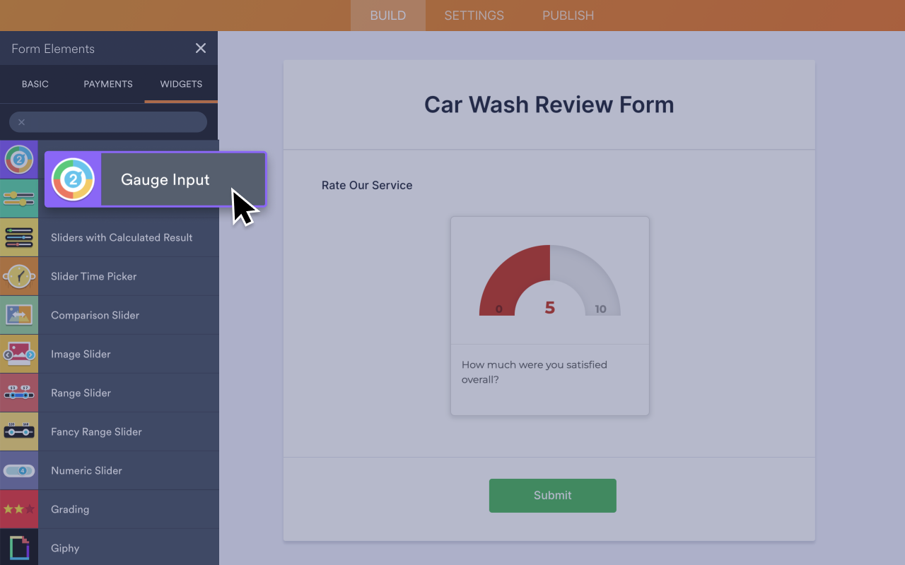 Gauge Input Screenshot 2