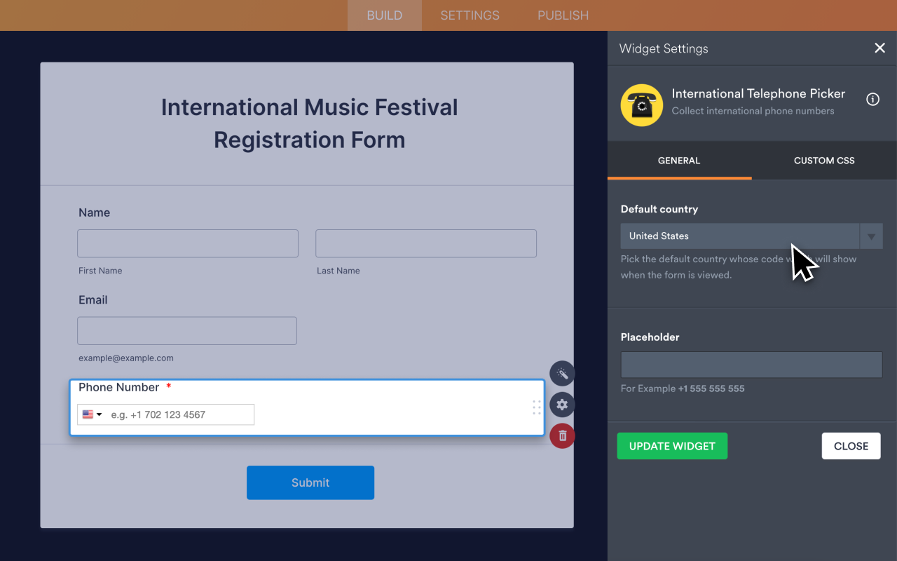 International Telephone Picker Screenshot 3