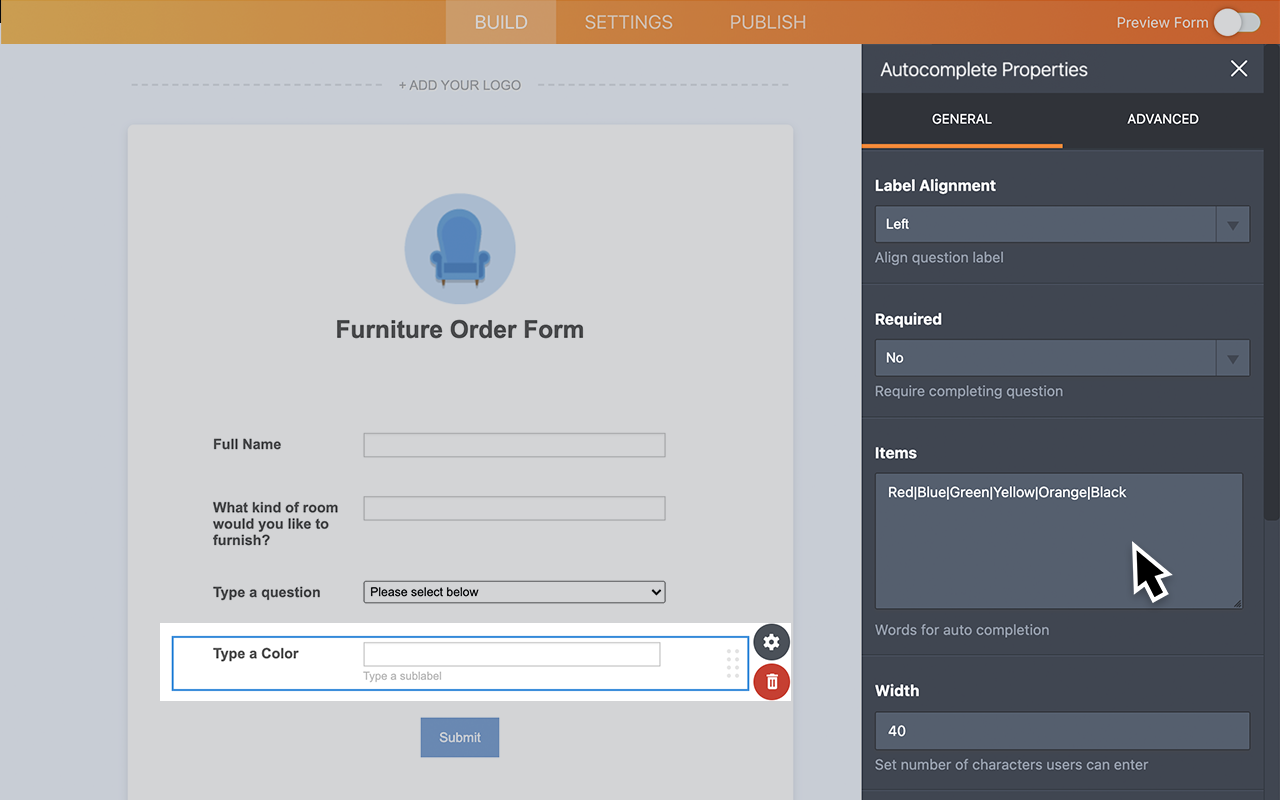 Autocomplete Screenshot 3